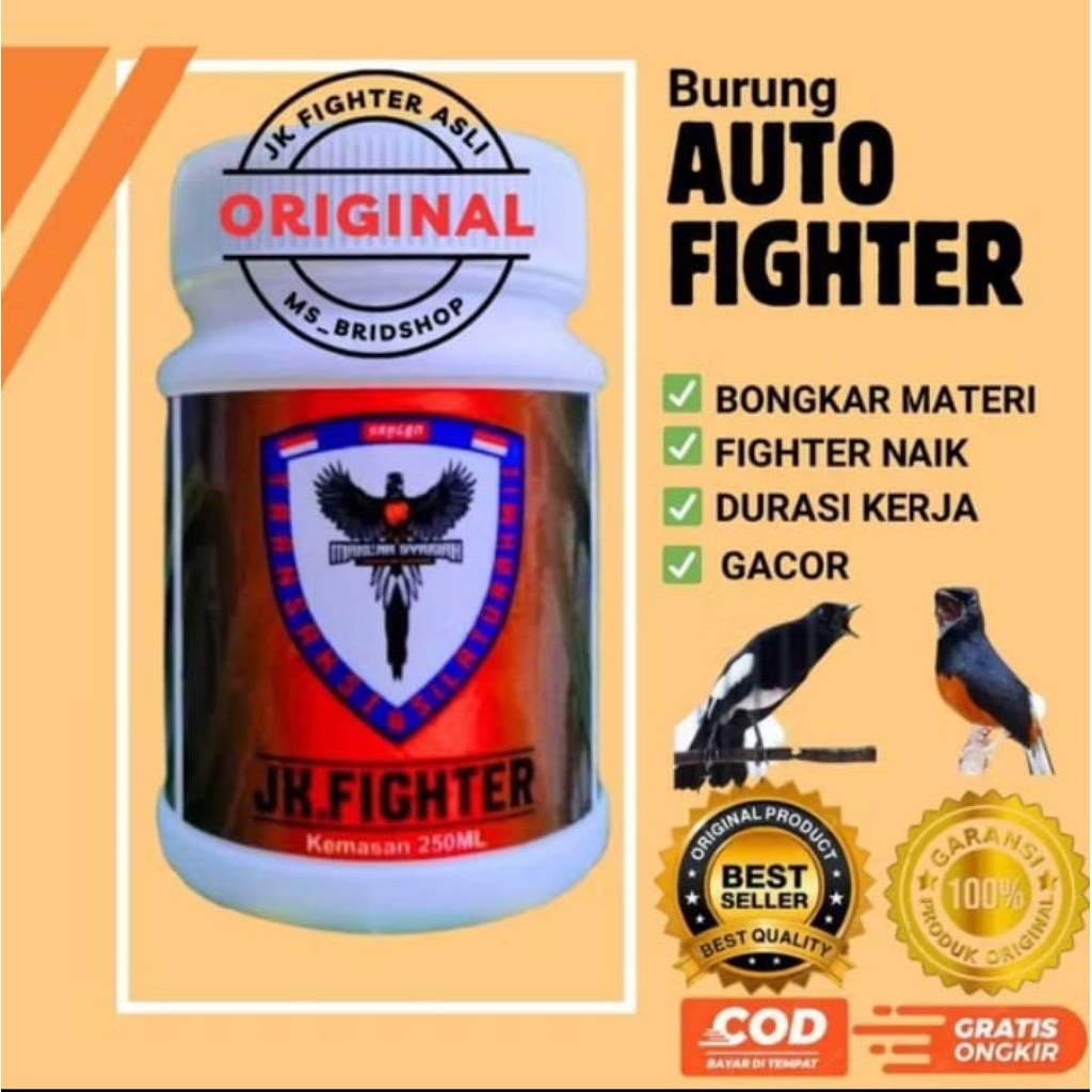 JK fighter pakan jangkrik fighter voer pakan  jangkrik untuk burung murai dan masteran