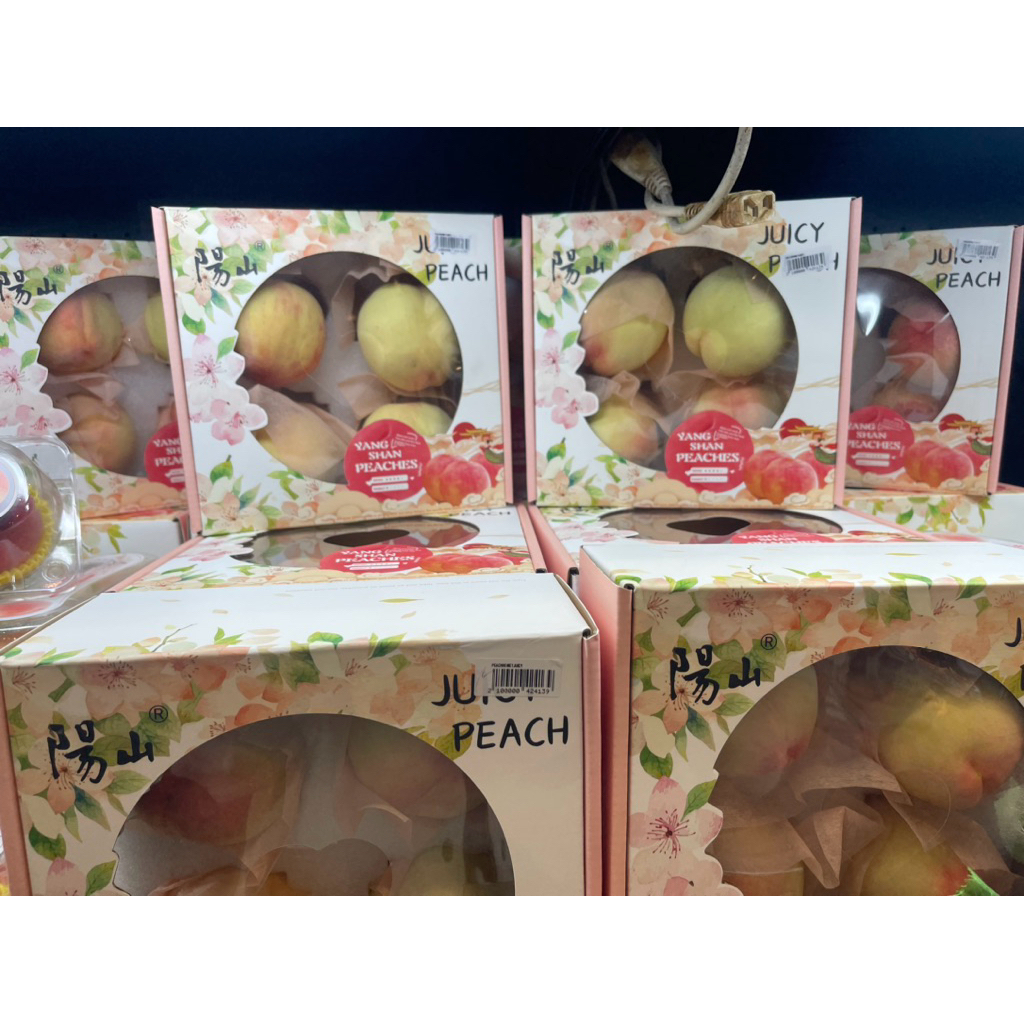 

Buah Peach Honey Juicy | Buah Peach Import Isi 4 Pcs | Gift box