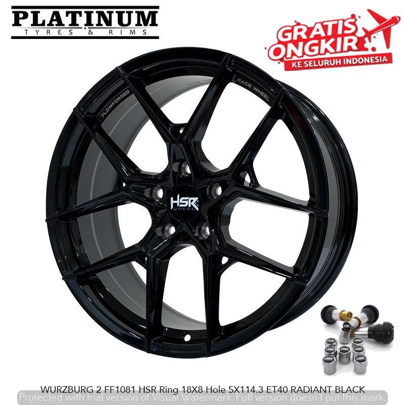 VELG MOBIL RACING HSR WURZBURG RING 18 COCOK UNTUK EXPANDER EDIX LUXIO INNOVA DLL
