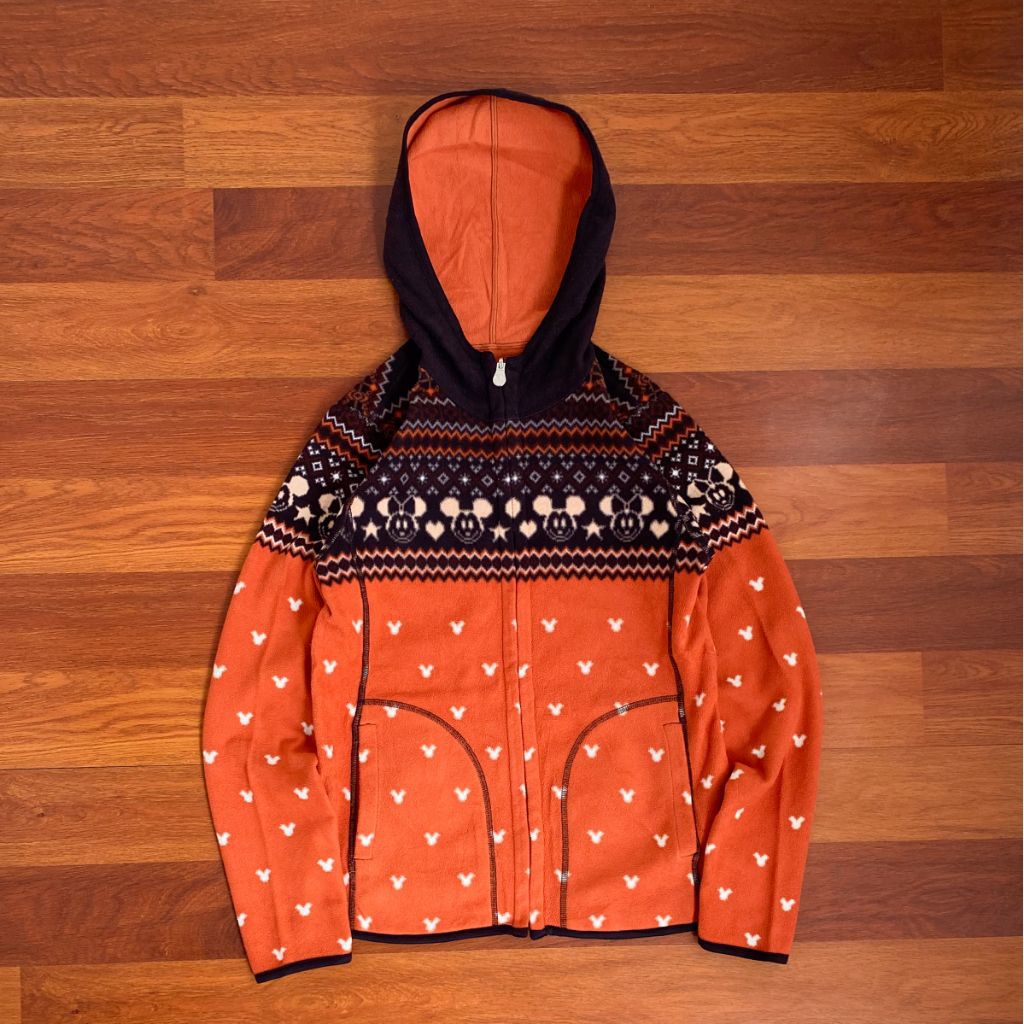 Uniqlo × Disney navajo revesible fleece jacket ( L ) woman