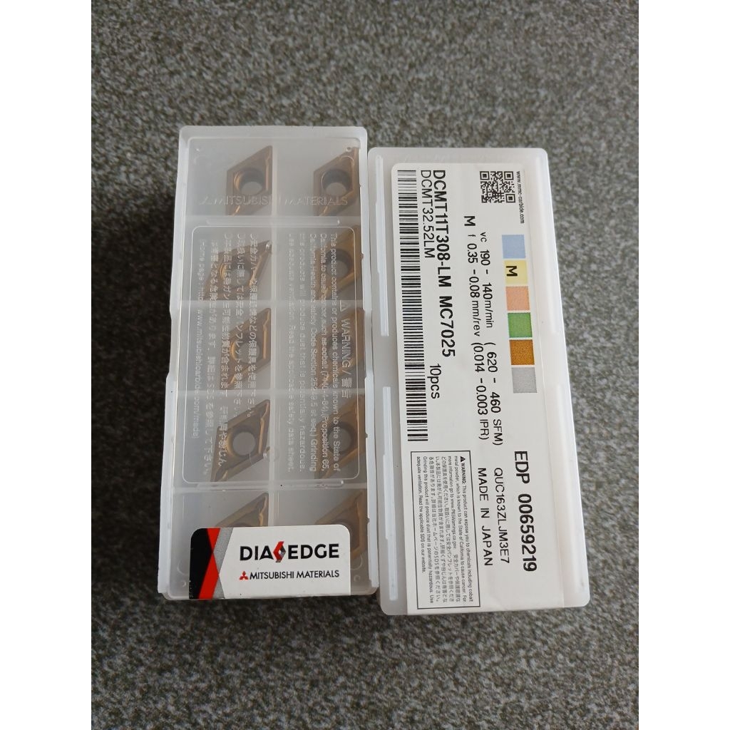 INSERT DCMT 11T308 LM MC7025 MITSUBISHI DIAEDGE ORIGINAL