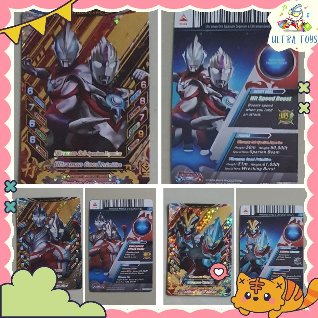 KARTU ULTRAMAN FUSHION FIGHT KIZUNA CARD VER 01 RARE B1
