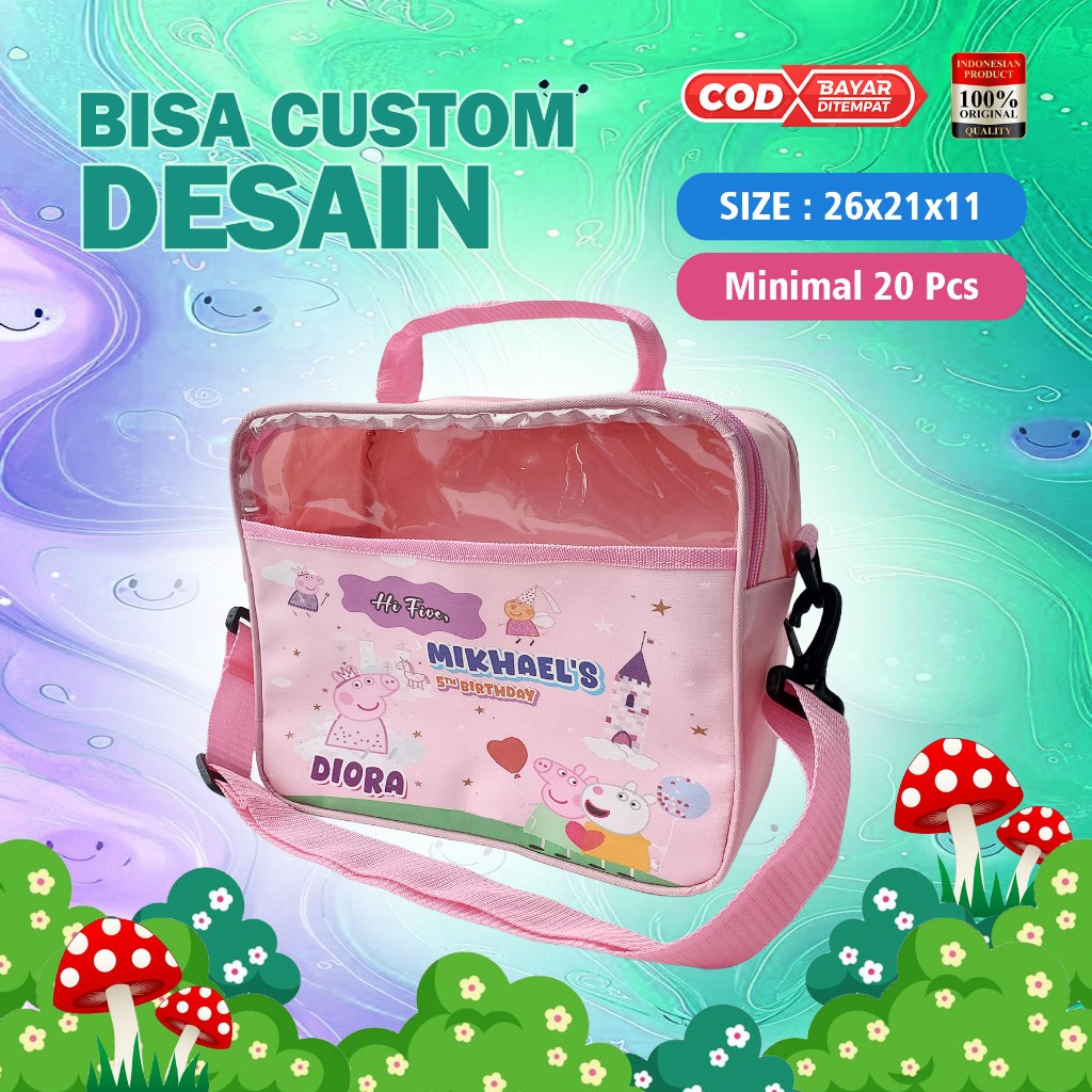 

Tas Selempang Mika Ultah Anak Cewek Cowok - Bisa Custom Nama & Foto - Harga Murah di Bawah 20 Ribuan