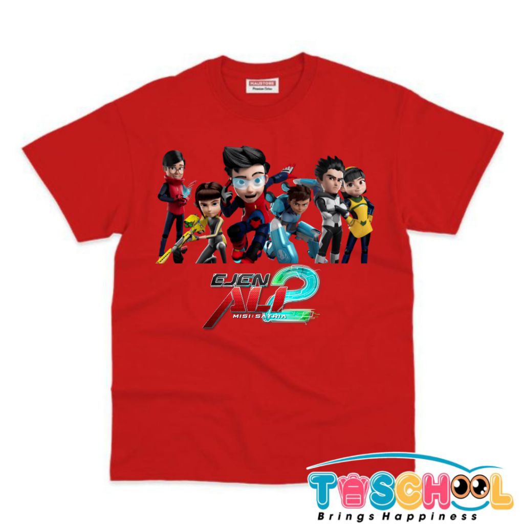 BAJU ANAK KAOS ANAK EJEN ALI MOVIE 2 MISI SATRIA EJEN ALI 2