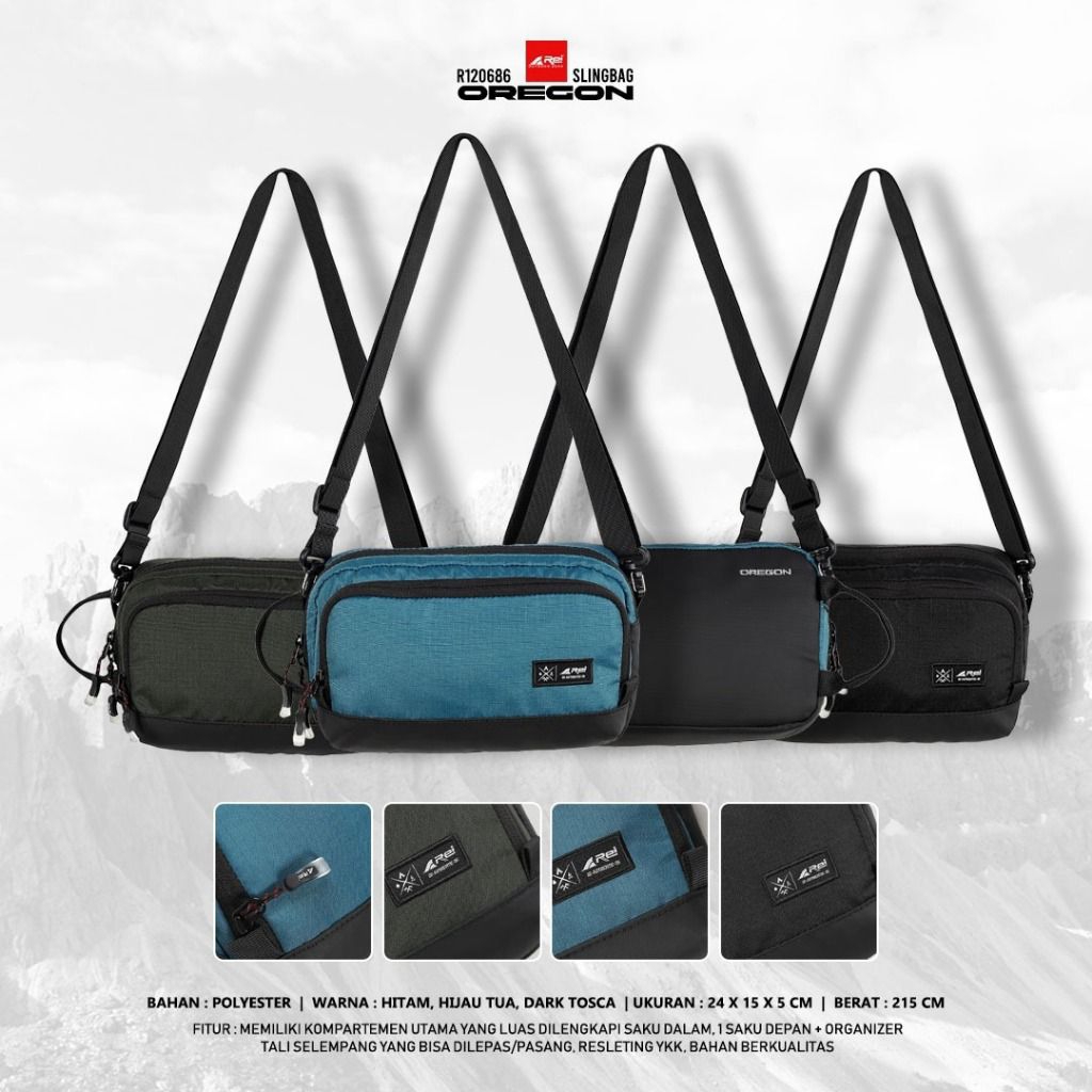 Tas Selempang OREGON AREI OUTDOORGEAR - TAS SAMPING PRIA WANITA AREI OREGON