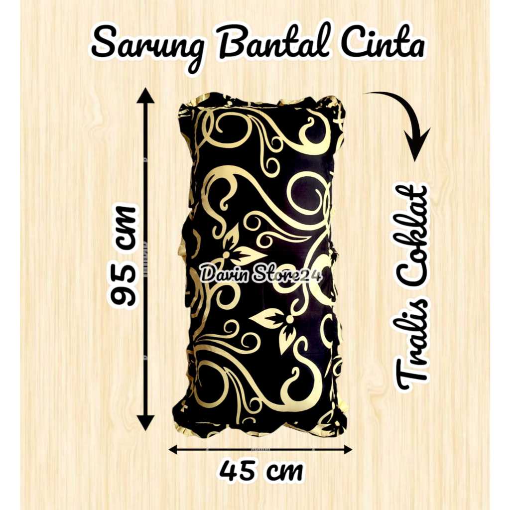 Diskon Termurah Sarung Bantal Cinta Rumbai UK 45x95 Bahan Katun Halus Nyaman Saat Dipakai Tidur