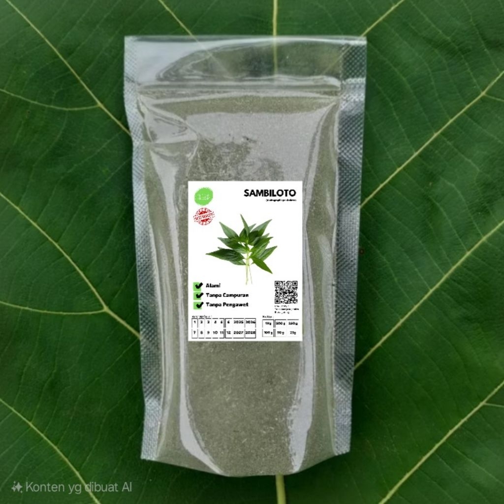 

Serbuk Sambiroto 50 gram Bubuk Powder Sambiloto Murni