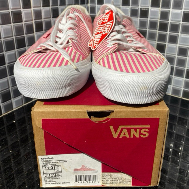 Vans Sepatu Court Icon Baru Asli Original Minus Yellowing Lama Display