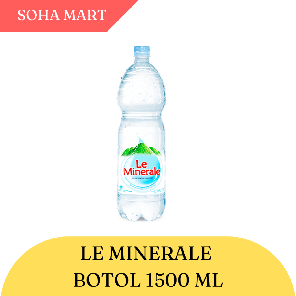 

Soha Mart Le Minerale 1500ml , 15 liter (Instan)