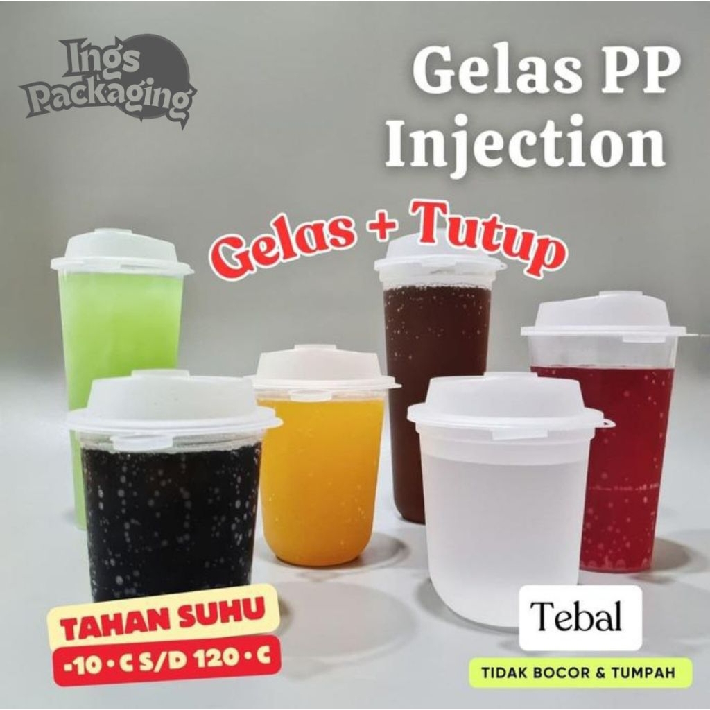 Gelas Cup PP Injection / Gelas Thinwall 12 oz / 14 oz / 16 oz / 22 oz