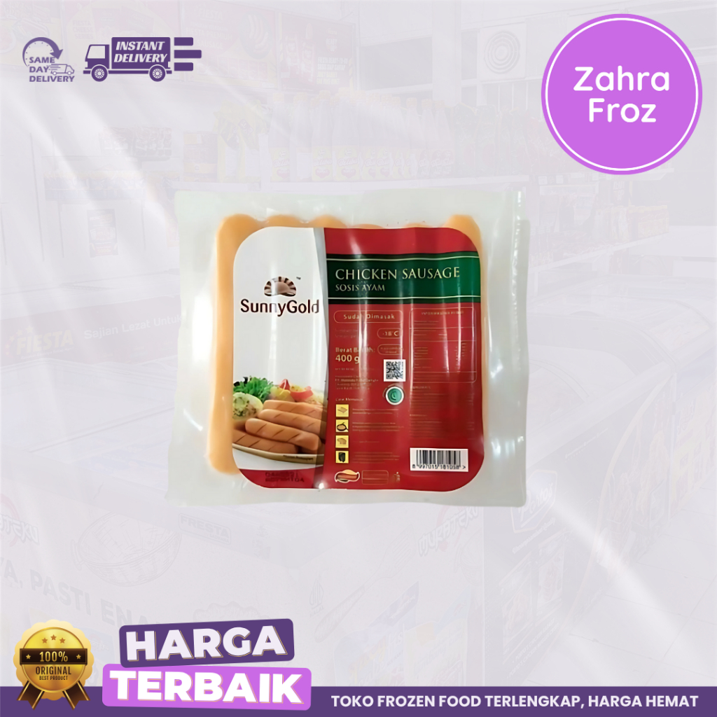 

SUNNY GOLD SOSIS AYAM 400GR | Sosis Ayam |