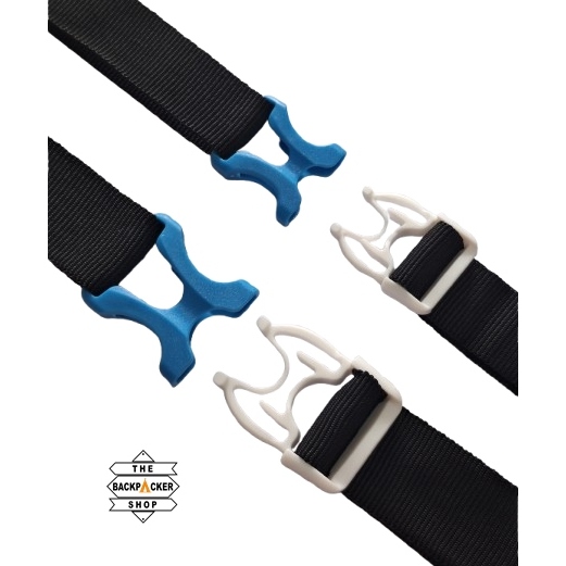 Kunci sodok putih tempat tali strap tas buckle gesper kualitas premium import