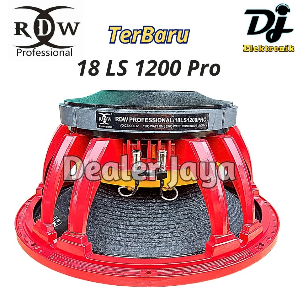 Speaker Komponen RDW 18 LS 1200 PRO / 18 LS1200 PRO / 18 LS1200PRO  - 18 inch