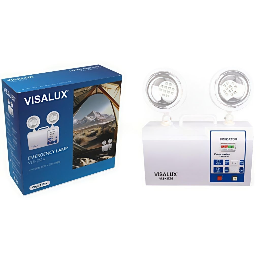 Visalux LED Emergency Lamp VLE-2124 - Emergency Mata Kucing - Lampu Darurat - Lampu Listrik Padam - 