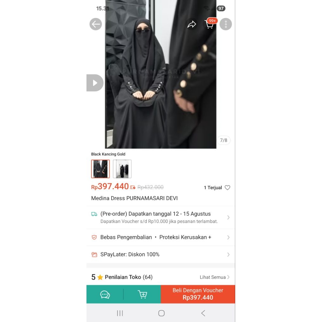 new medina dress by purnamasaridevi