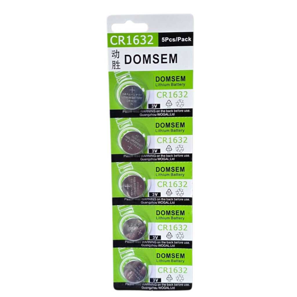 (  LEMBARAN  )batre battery DOMSEM CR 1632 lithium 3v batre remot mobil motor batre jam tangan