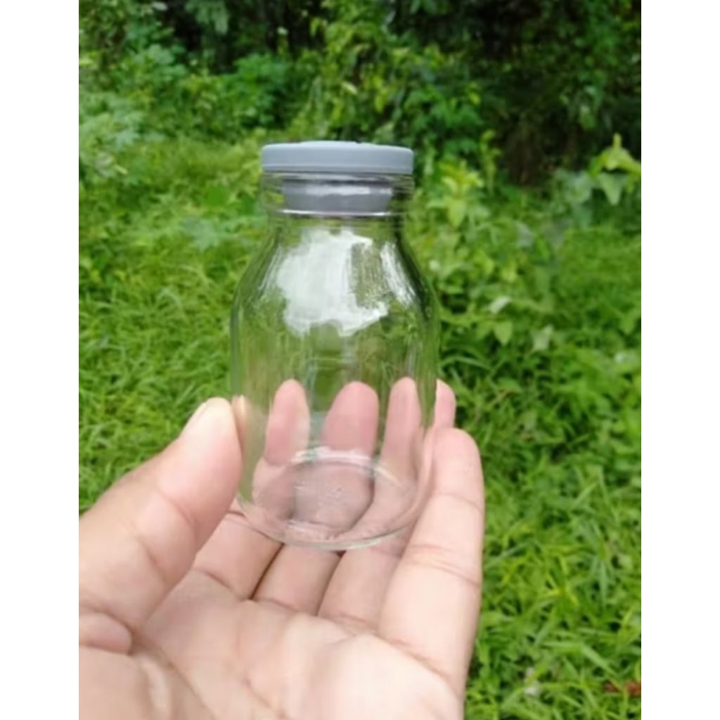 BOTOL KACA 50 ML 8 PCS FREE PACKING KARDUS