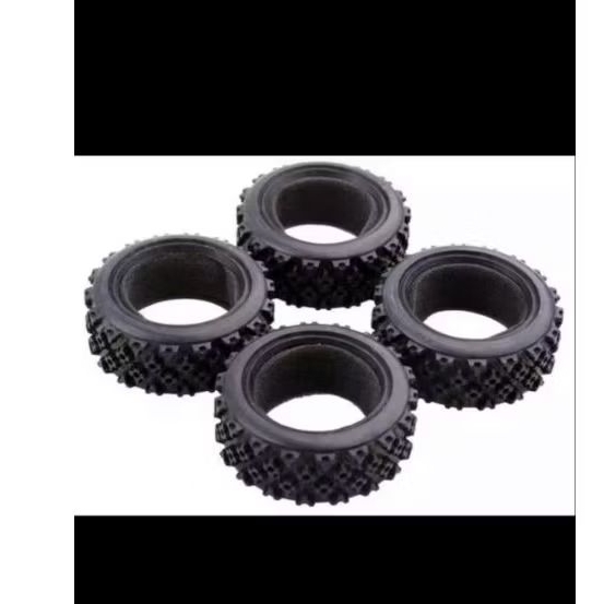 Ban Rally Blok 1:10 isi 4pc untuk rally tamiya hsp include busa