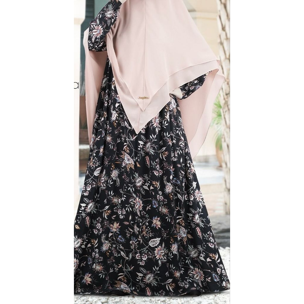 ATELIER ANGELINA BELLA DRESS ETHEREAL FLORA BLACK XL BY ATELIER ANGELINA