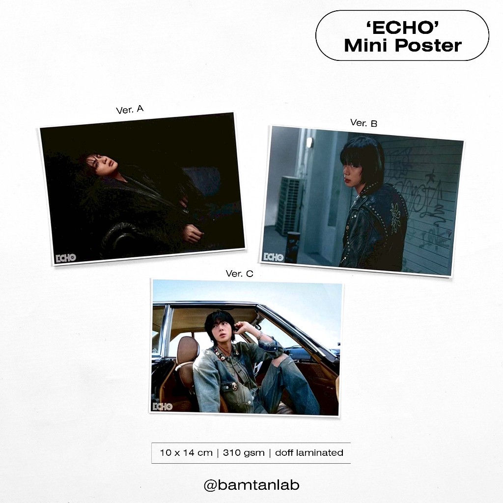 Jin 'ECHO' Mini Poster | BTS