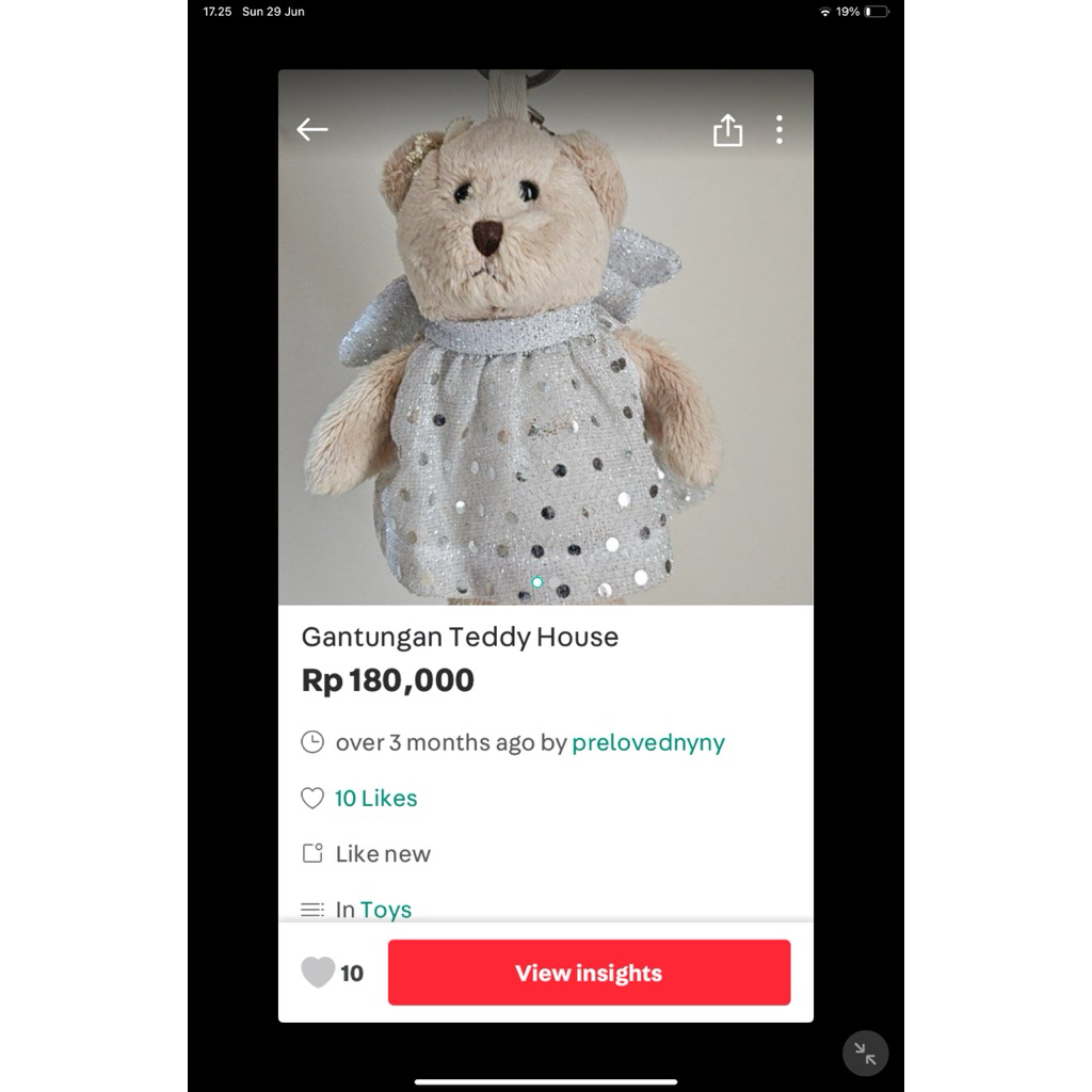 gantungan Teddy house