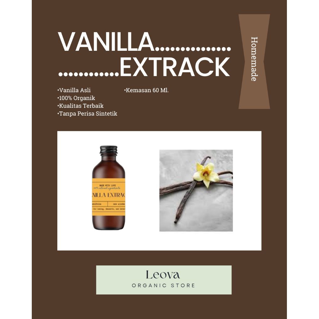 

60ml Vanilla Extract Premium Gourmet Non Alcohol
