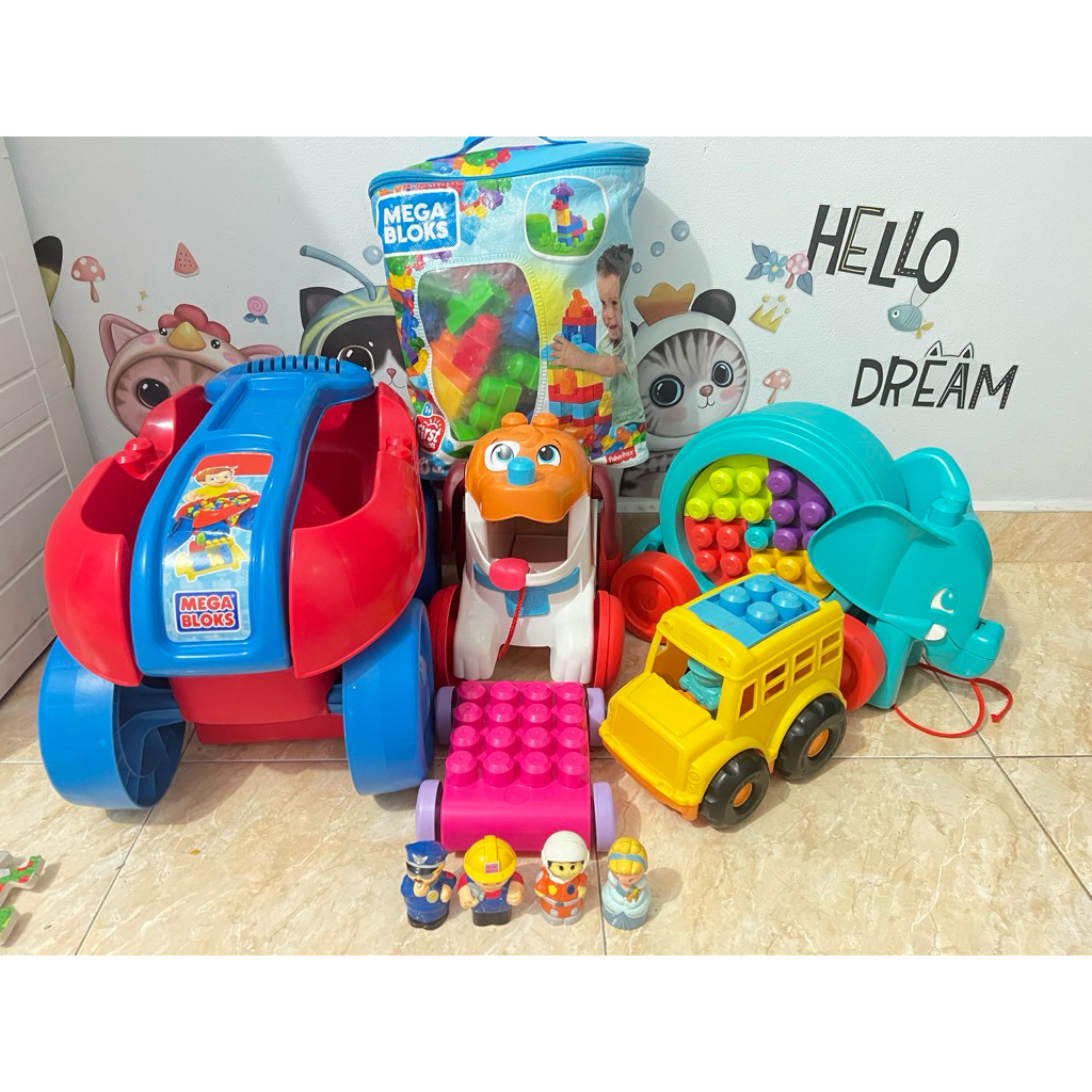 Mainan brand Ori Mega Bloks/ megabloks/megablok/preloved