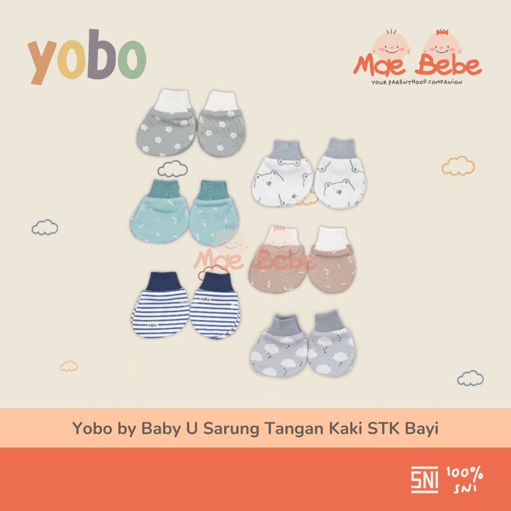 Yobo By Baby U Sarung Tangan dan Kaki STK Bayi Motif Unisex