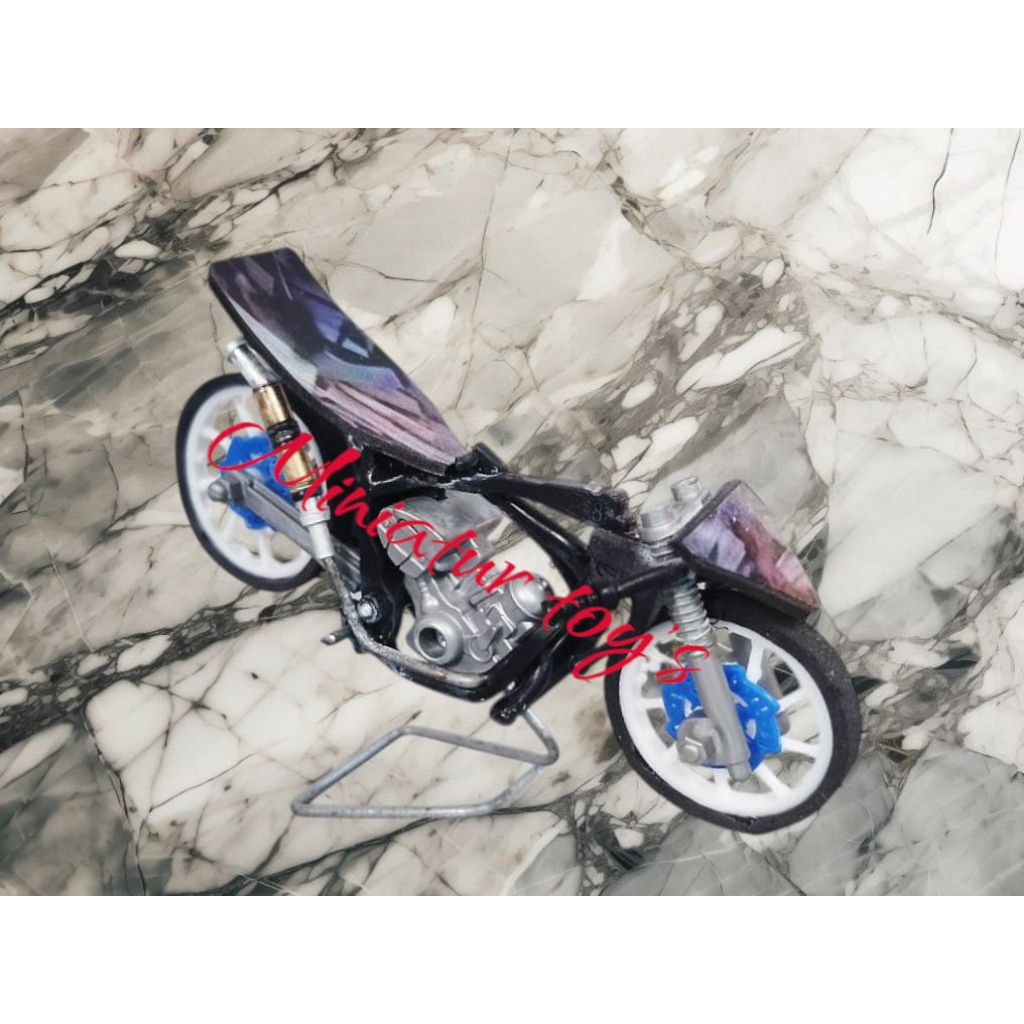 C O D mainan anak terbaru miniatur motor drag racing /motor drag ceper modifikasi