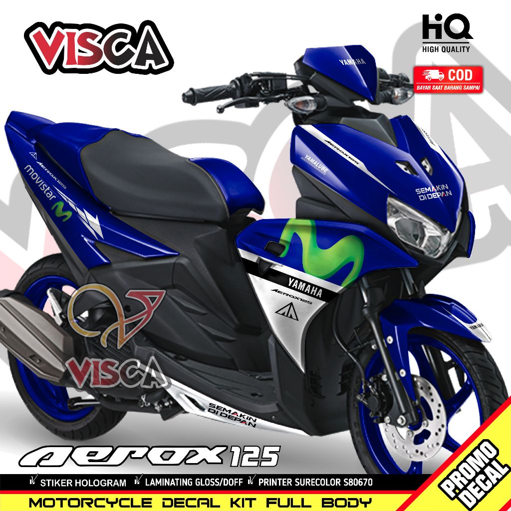 Decal Aerox 125 Full Body Stiker Aerox 125 Full Body Stiker Motor Aerox 125 Full Body MOVILC