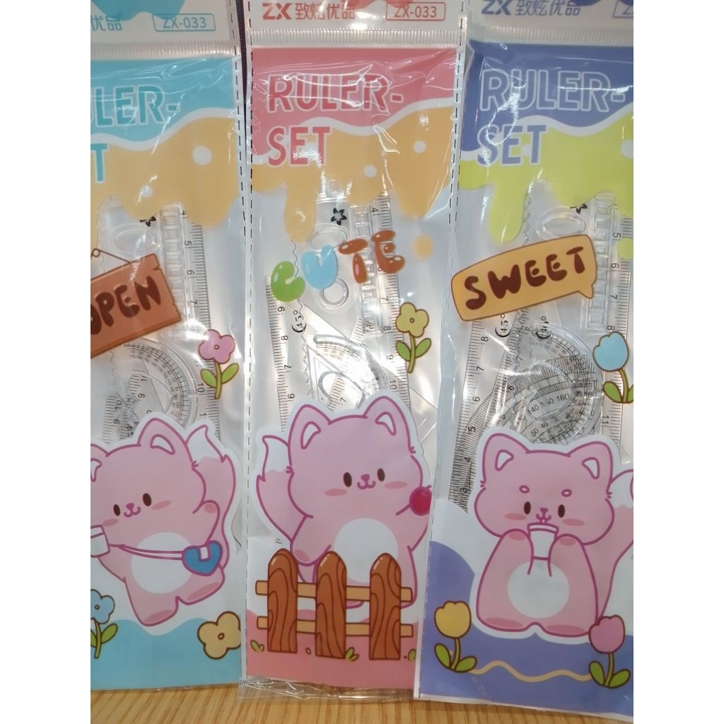 

Ruler Set 4pcs / penggaris Set 4pcs