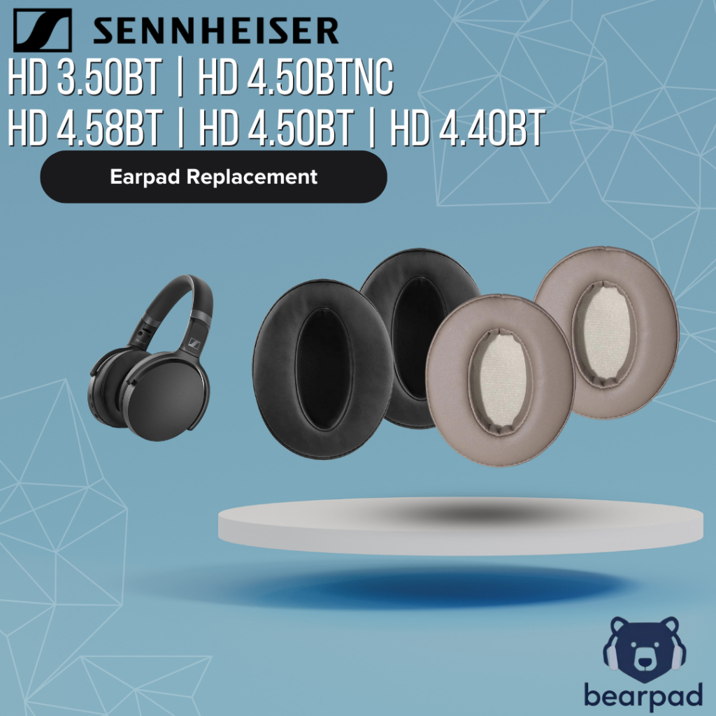 Earpad Sennheiser HD 350BT HD 450BTNC HD 458BT HD 450BT HD 440BT Earcup Pengganti Busa Foam Headset 