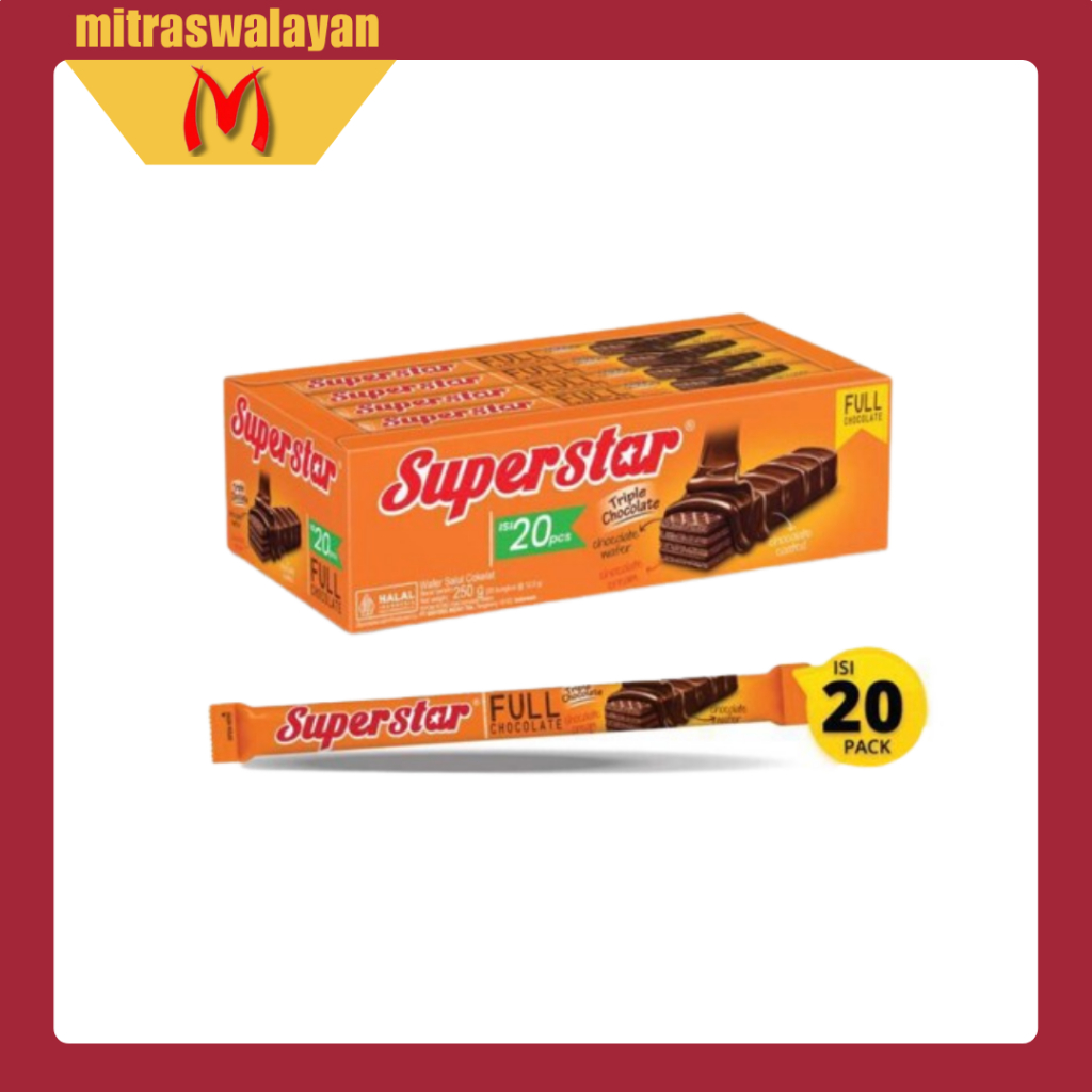 

SUPERSTAR Triple Chocolate 1 Box isi 20 Pcs @12.5 gr