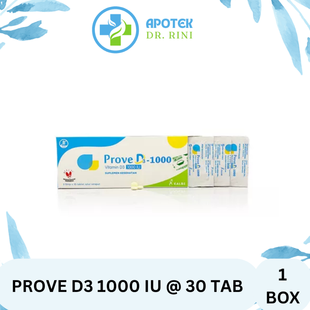 PROVE D3-1000 IU / Vitamin D3 1000 IU / BOX / 30 TABLET