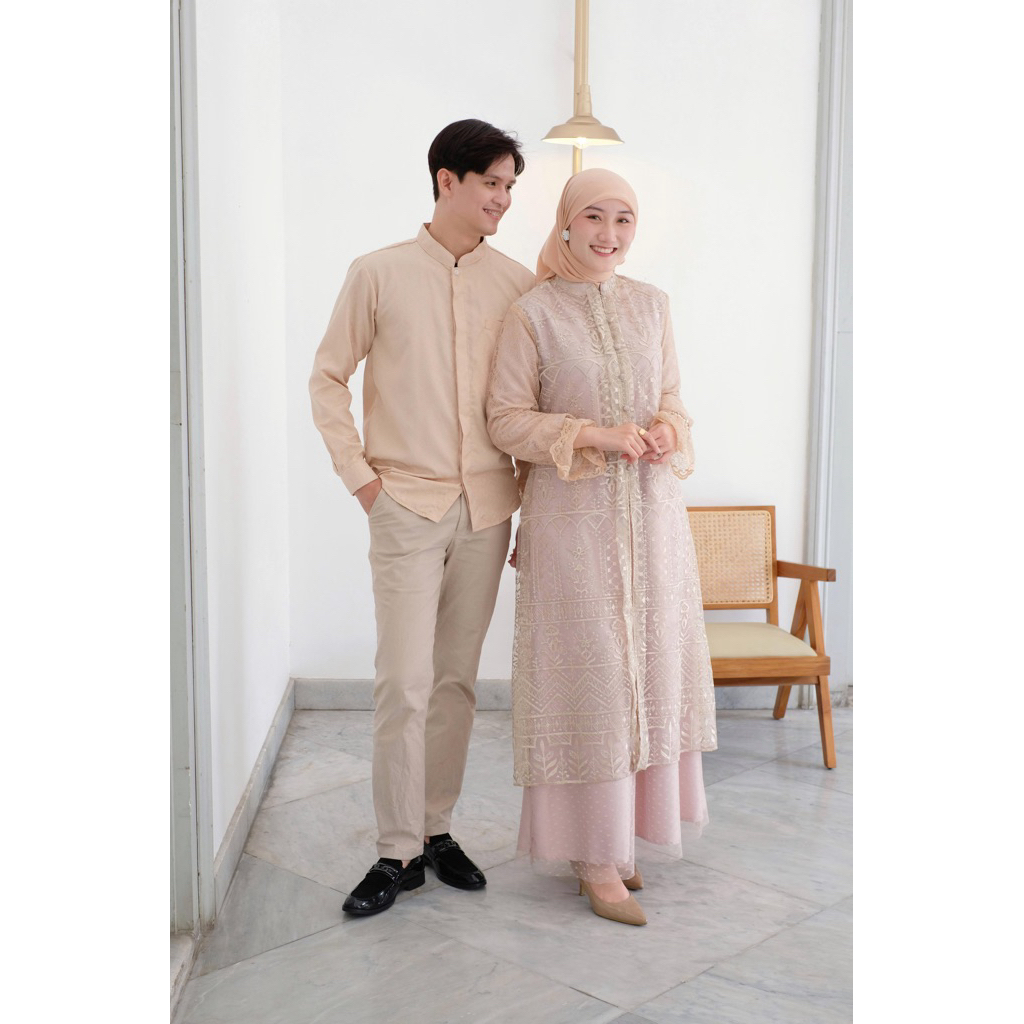 (‼️READY STOCK‼️)ANJANI DRESS + KEMEJA PRIA / DRESS COUPLE / SET COUPLE