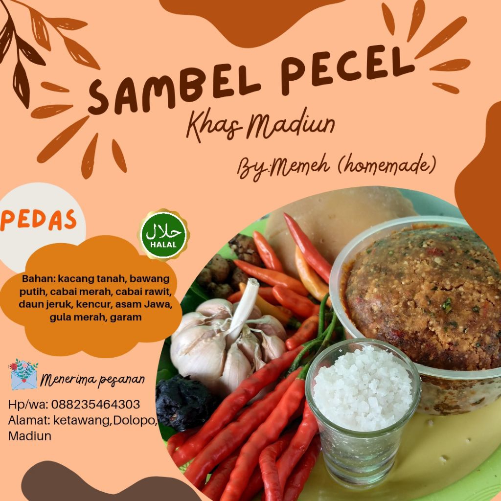 

Sambal Pecel Khas Madiun ASLI 100%