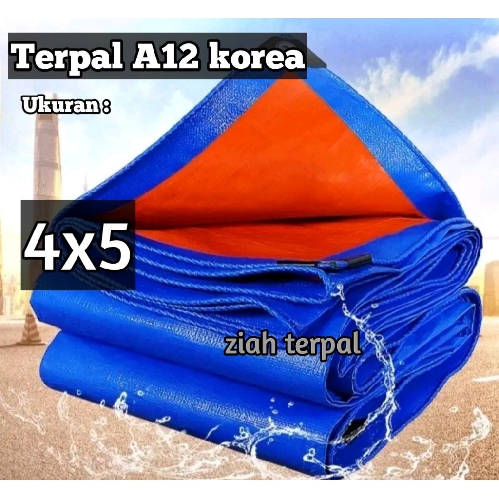 terpal a12 korea tebal ukuran 4x5 meter