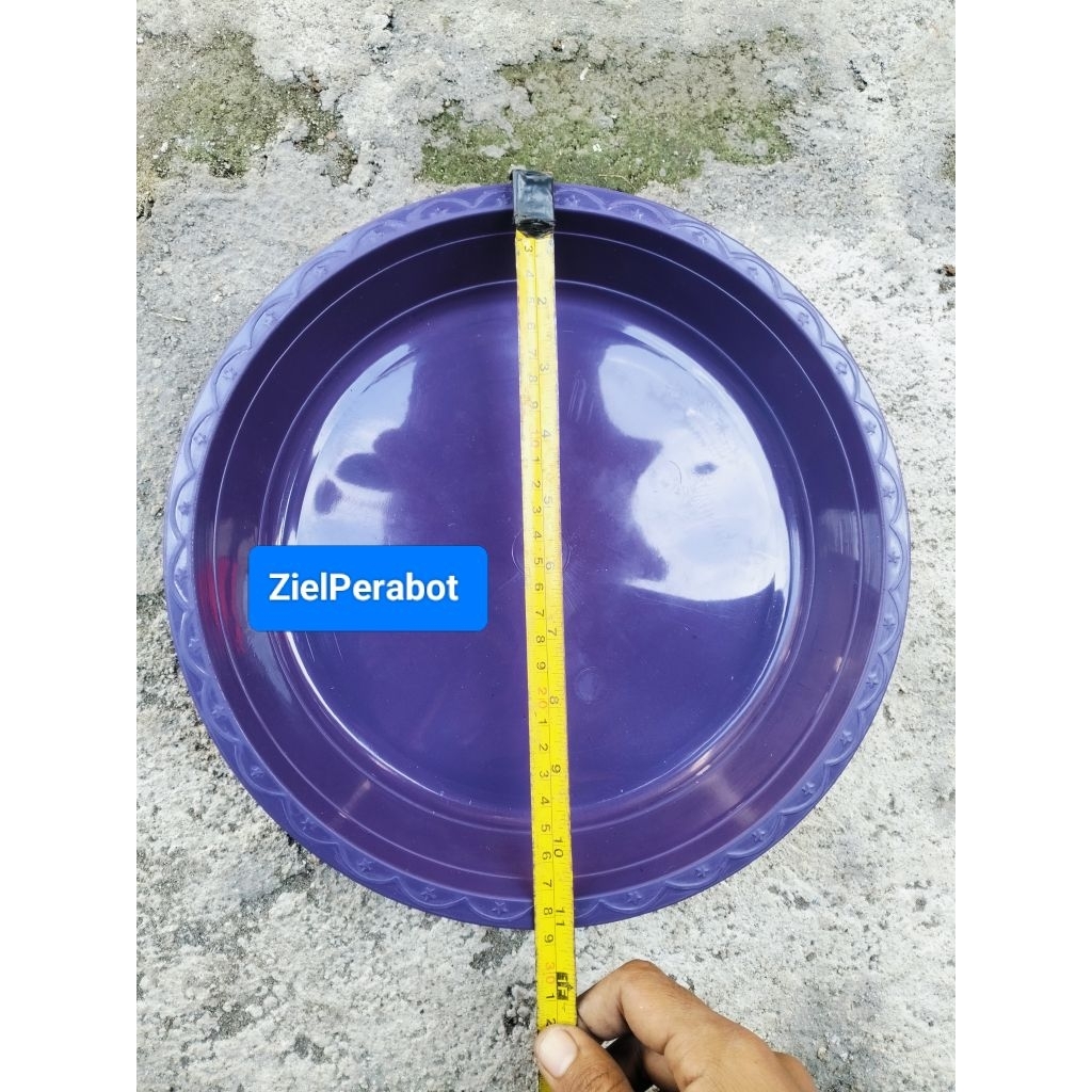 NAMPAN BULAT MOTIF / NAMPAN PLASTIK / NAMPAN HANTARAN 30 CM
