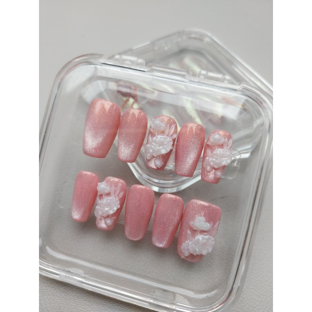 CUSTOM Press On Nails | Wedding Nails | Daily Nails | Party Nails | Idol Nails