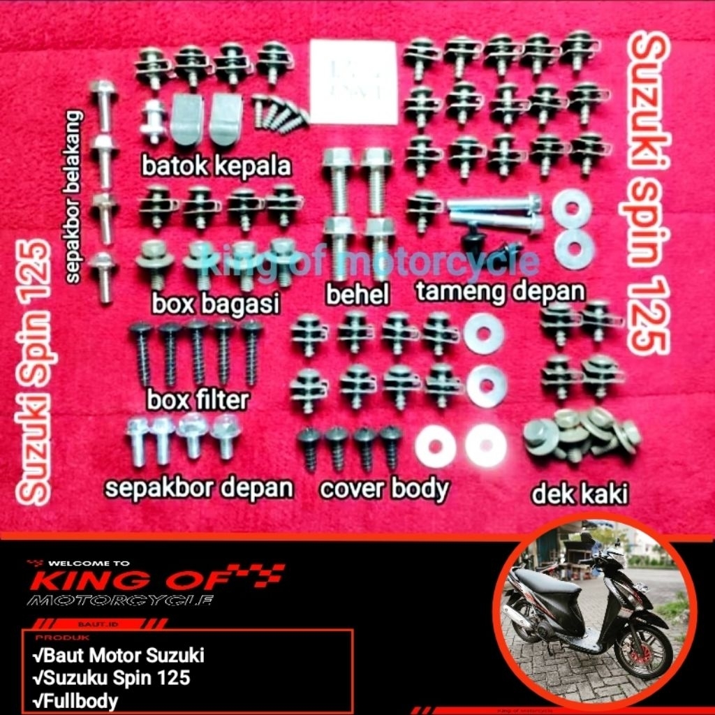 COD Baut Suzuki Spin-Baut body lengkap Suzuki Spin