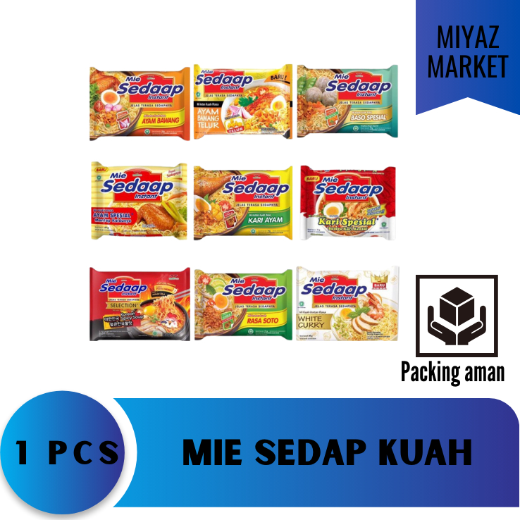 

❤MIYAZMARKET❤ Mie Sedaap Kuah / Mie Kuah / Mie Sedap / Mie Sedap All Varian