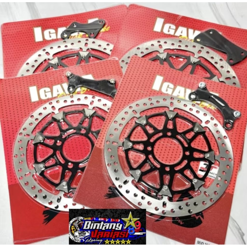 NEW ~ PIRINGAN CAKRAM REM DEPAN VARIASI IGAWA MODEL T DRIVE /DISC CAKRAM DEPAN UK 260MM - UK 300MM P