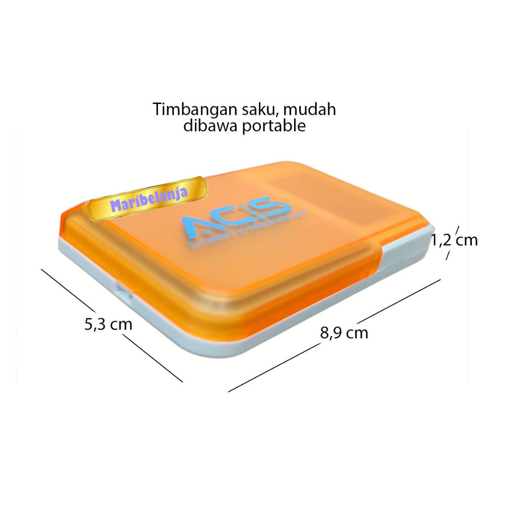 Timbangan Acis MA 100A Pocket Scale Emas Batu Akik