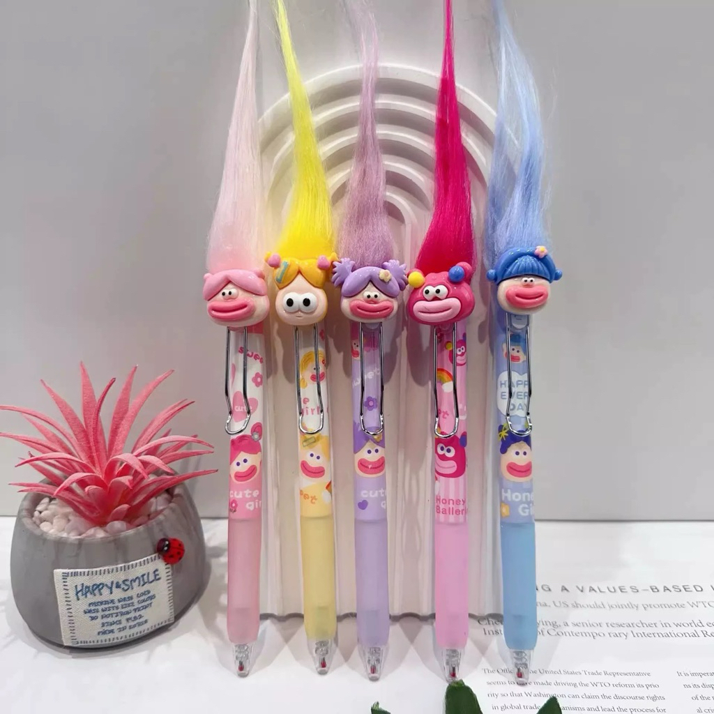 

Pulpen Potato Pen Rambut Jingkrak Pulpen Cute Girl