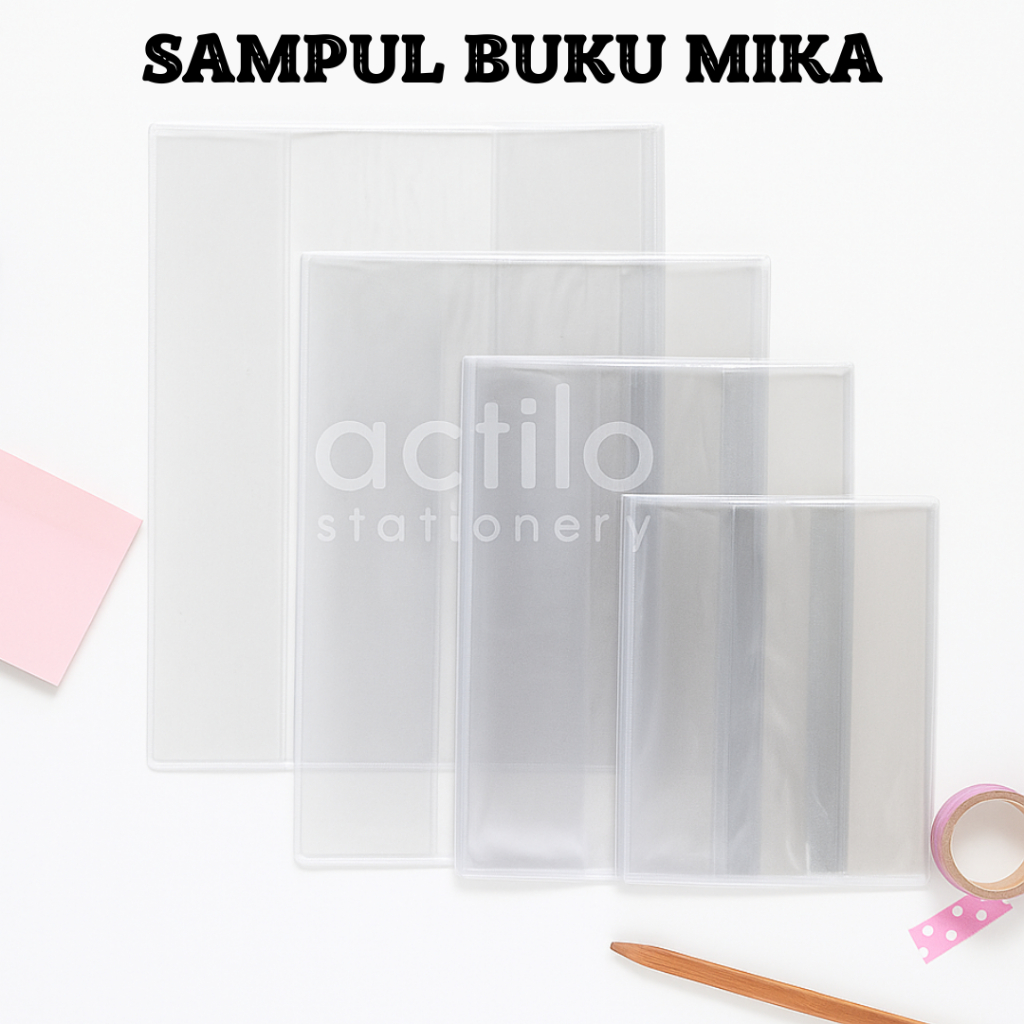 

Sampul Buku Plastik Mika Semar Kwarto Boxy Lks Folio isi 10 Lembar - Sampul Mika / Sampul Plastik