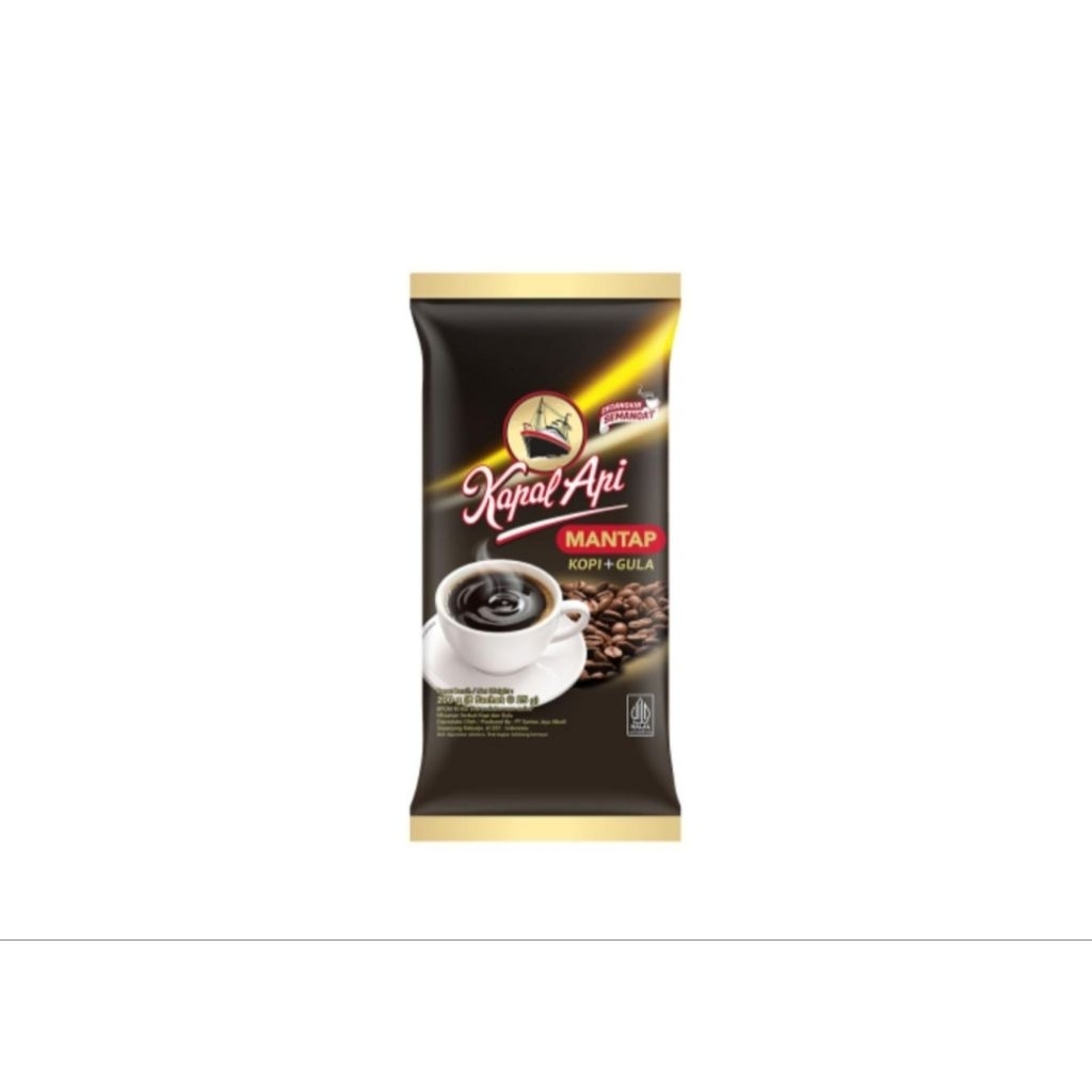

Kapal Api Mantap Kopi Instan Kopi + Gula Sachet 8 x 25 g