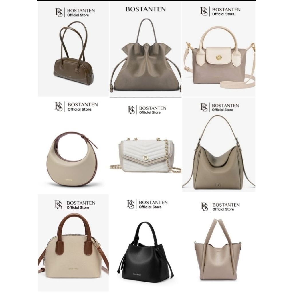 [HOT SALE]BOSTANTEN TAS ORIGINAL WANITA KULIT SLINBAG TOTEBAG HANDBAG
