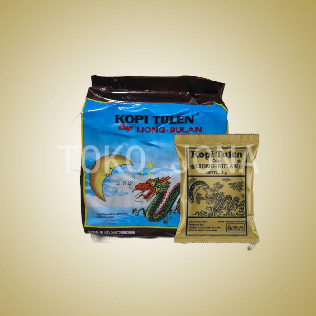 

Kopi Liong Bulan Tanpa Gula @ 8 gr isi 30 sachet
