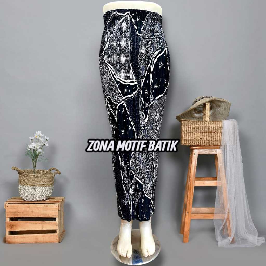 ROK PLISKET BATIK / ROK PLISKET / BAWAHAN KEBAYA / ROK KEBAYA / ROK WISUDA / PAYA HIJAU