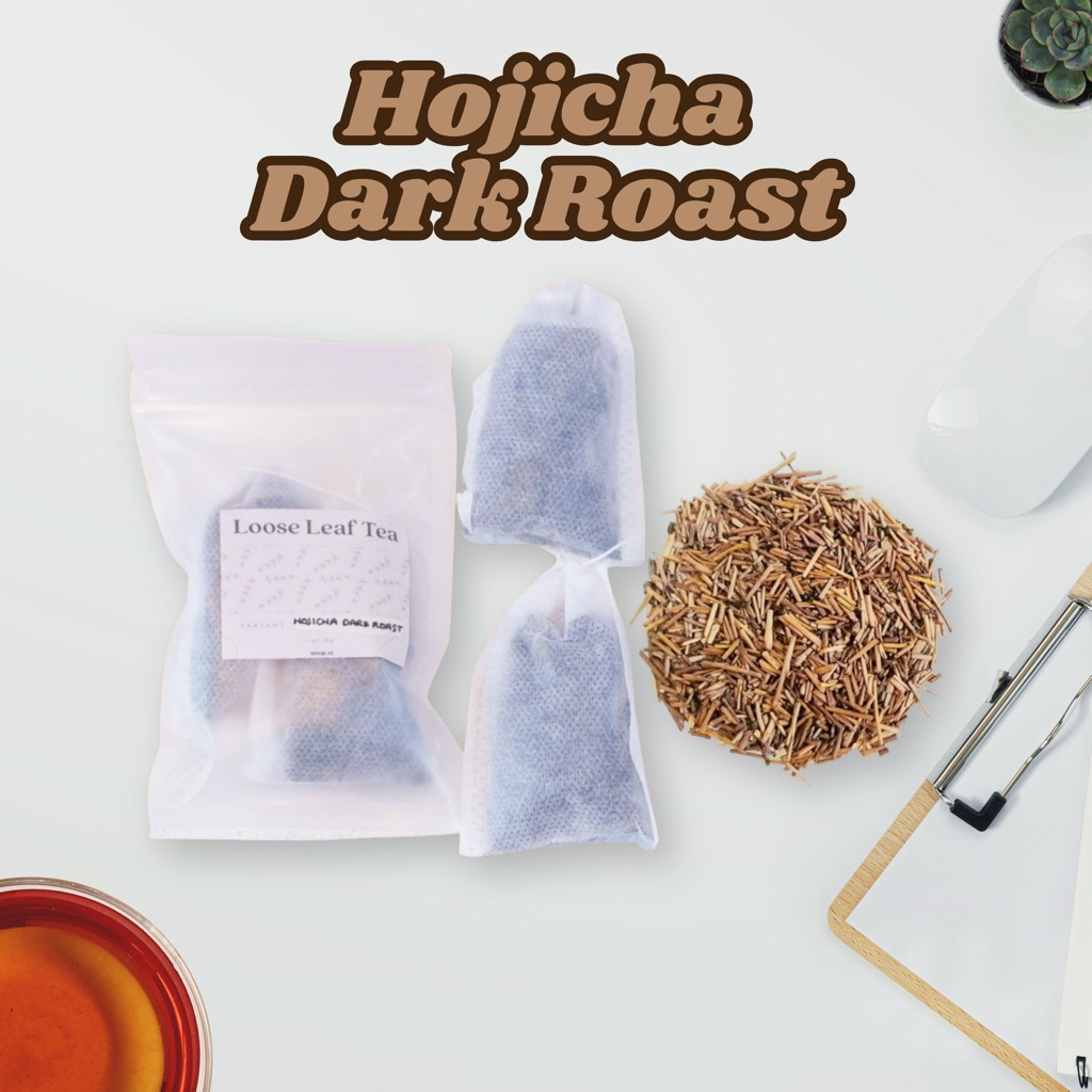 

Hojicha Dark Roast Loose Leaf Daun Teh Kering 1 Bag